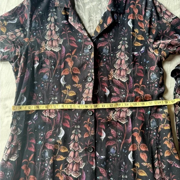 Disturbia Foxglove Midi Shirt-Dress US Size 8 - Picture 6 of 7
